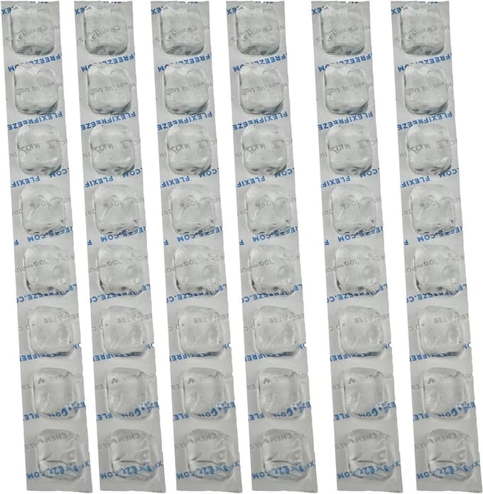 IJs Strips - Koel Vellen - Koelbox Vullen - Flexibel Bevroren - 6 Pack - Blauw