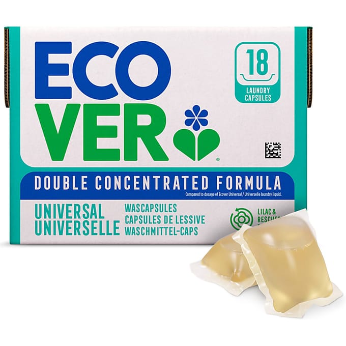 Ecover Wascapsules Universal Lilac & Rescued Rose - 18 stuks