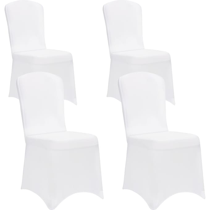 Stoelhoes Set van 4 - Stretch Kreukvrij - Wit