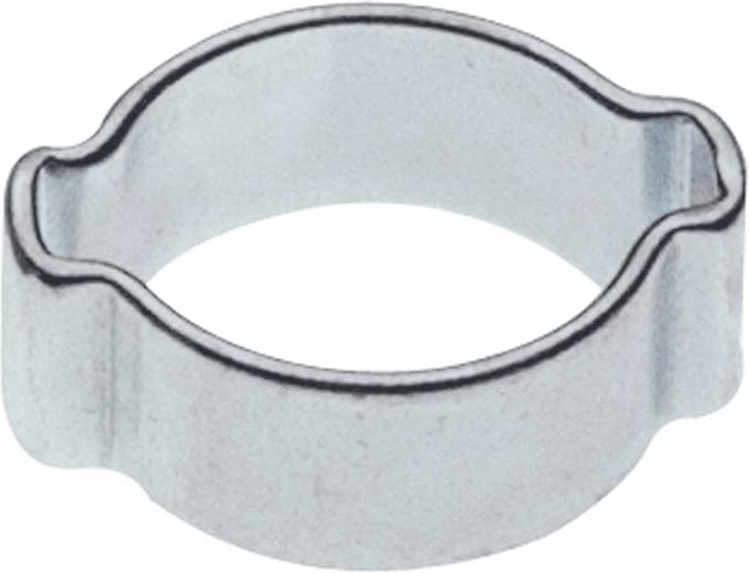 Collier de serrage à 2 oreilles 7 mm en acier inoxydable