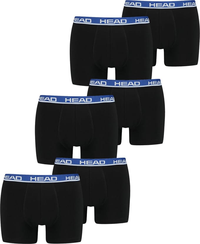 HEAD Heren Boxershorts HEAD BASIC BOXER 6er Pack Blauw S