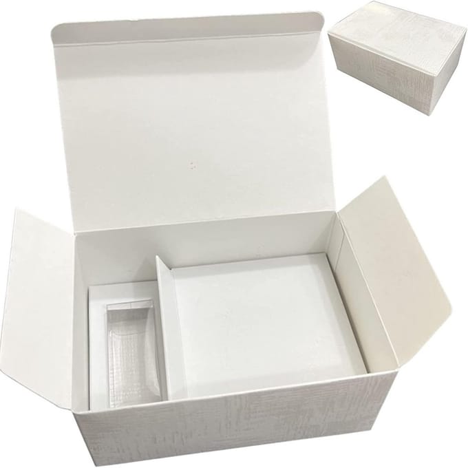 20x Luxe Geschenkdoosjes Karton Embossed 15x10 cm voor Bedankjes en Cadeaus