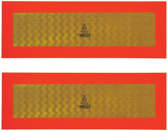 ProPlus Markeringsticker caravan - reflecterend geel - 56 x 20 cm - set van 2