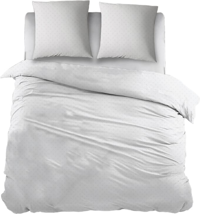 Snoozing Noisettes Dekbedovertrek - Extra breed - 260x200/220 cm - Wit
