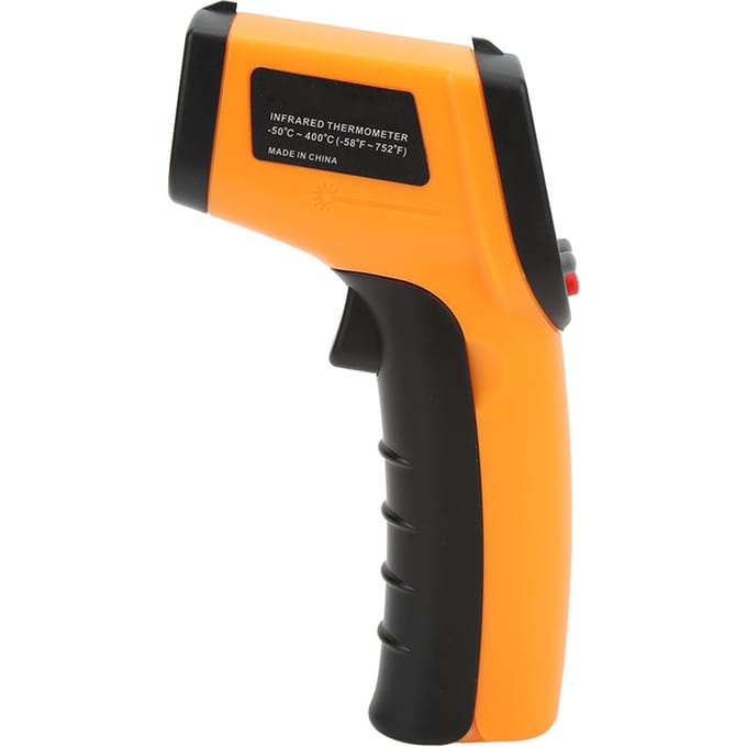 XRCLIF‑320 Infraroodthermometer Duurzame Handheld Digitale Laserthermometer voor Koken black