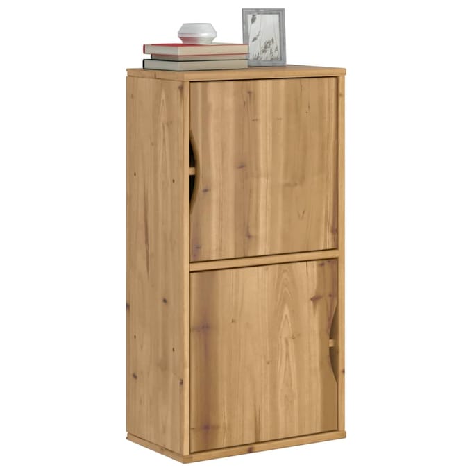 vidaXL - Bijzetkast - ODDA - 40x24x79 - cm - massief - grenenhout
