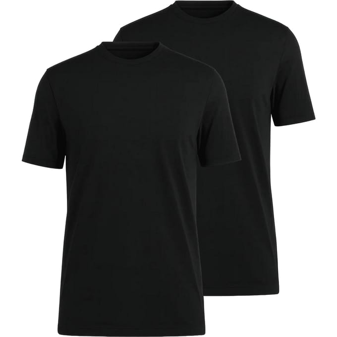 OLYMP T-Shirt voor eronder (set van 2 paar), Modern Fit, Zwart