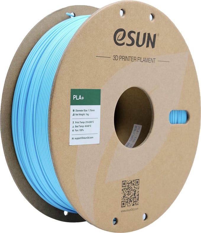 eSun PLA+ Lichtblauw / Light blue - 1 kg - 1.75 mm - 3D printer en 3D pen filament