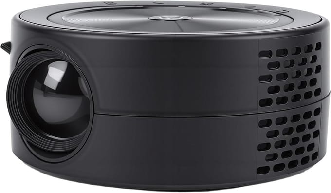 Draagbare Projector - Mini Beamer - Thuisbioscoop Creëren - Oogvriendelijk Diffuus Beeld - 1080P Resolutie - Zwart