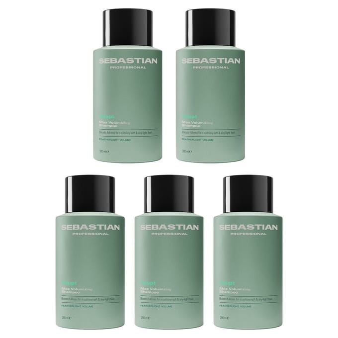 5x Sebastian Volupt Max Volumizing Shampoo 280ml