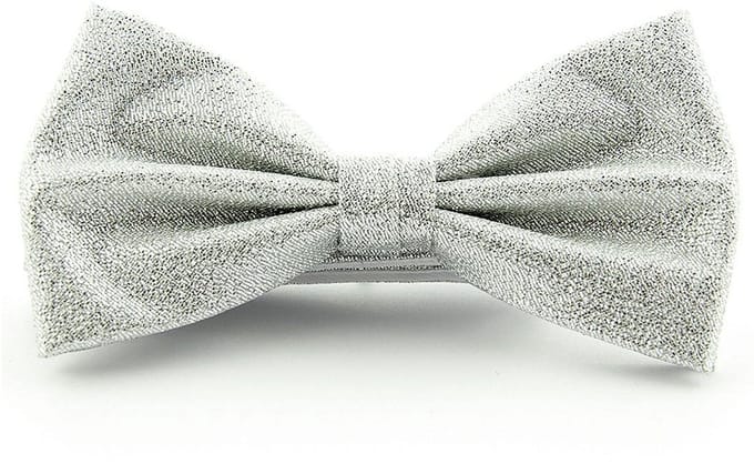 Strik lurex zilverkleurig