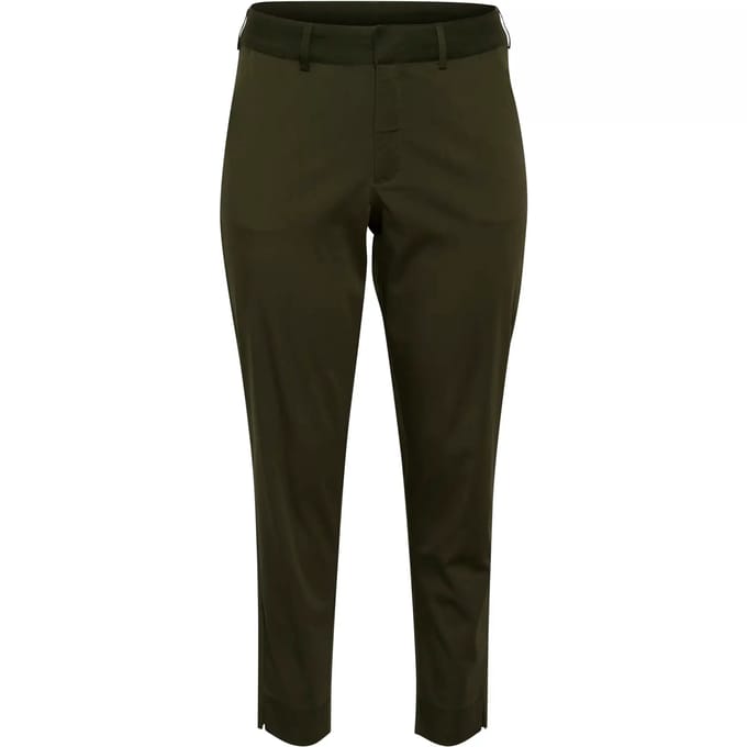 Damesbroek 7/8 chino KAFFE Curve Leana