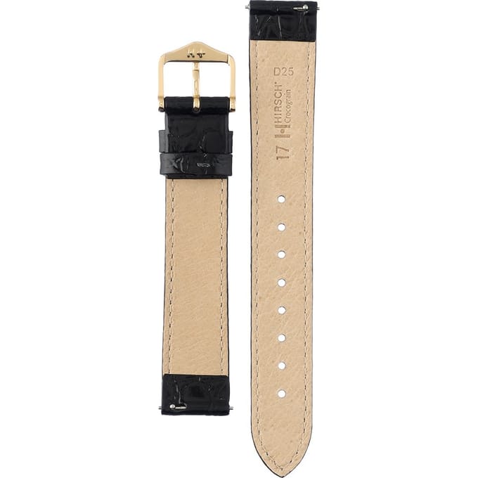 Hirsch 12322850-1-17 Crocograin Horlogeband