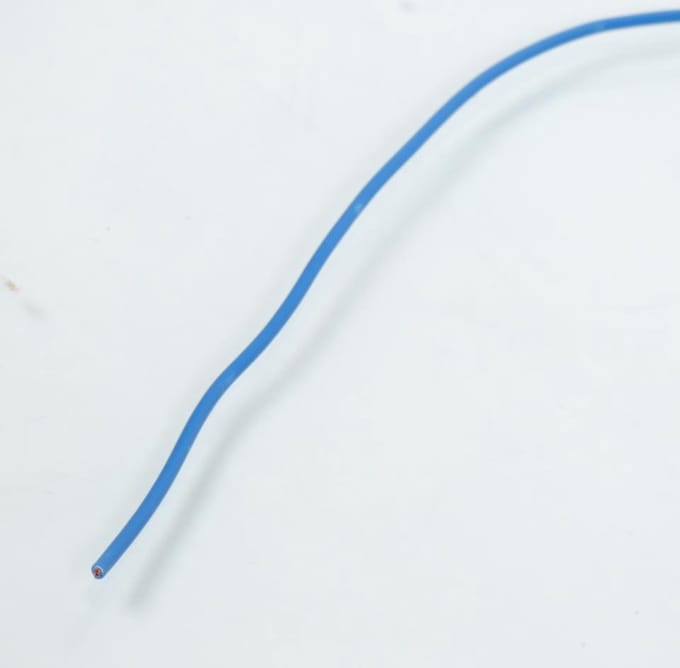 Fil électrique bleu multibrin 9/10 0.75mm x 1m pour faisceau auto moto cyclo
