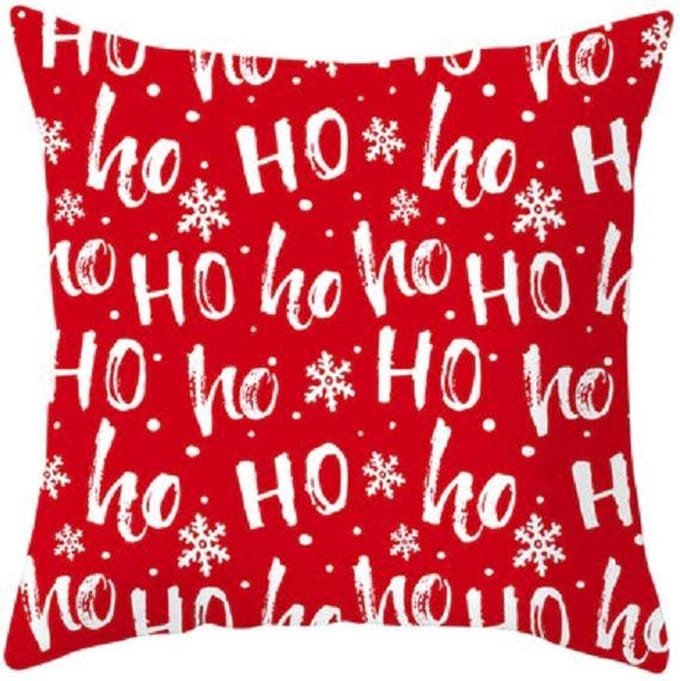 Kussen Hoes Kerstthema Ho Ho Ho Ho Kerstman