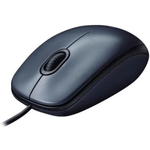 Logitech M100 - Muis - full size - USB - Muis - Optisch - 3 knoppen - Zwart