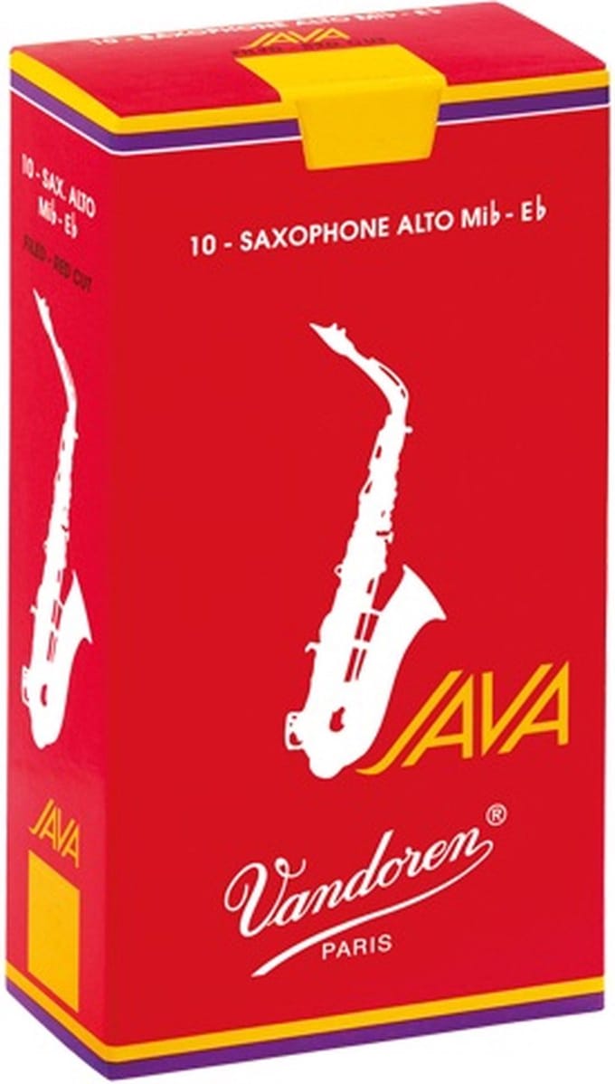Vandoren Alt Saxofoon JAVA Red Rieten - 10 Stuks Verpakking - Dikte 3.5