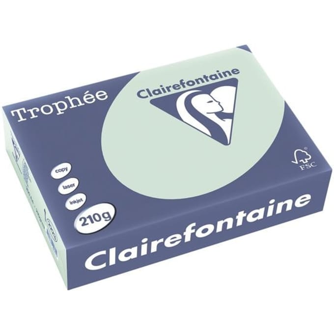 Clairefontaine Trophée Pastel - Gekleurd Papier - A4 - 250 - Groen