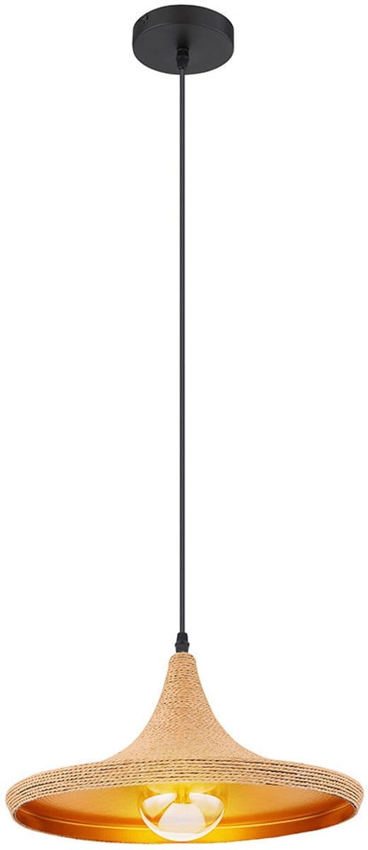 Hanglamp LUDMILLA 36.5 cm 1-lichts Zwart, Gold