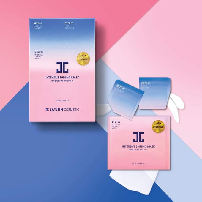 JAYJUN Intensief Glanzend Masker 3 Stappen 10 stuks AUTHENTIEKE WINKEL gray