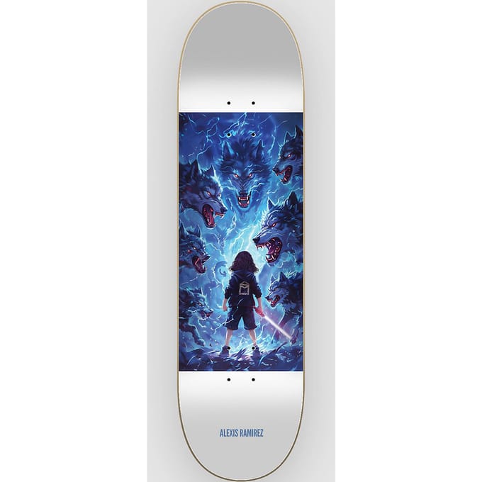 SK8 Mafia Dios Ramirez 8.5"x32" Skateboard Deck patroon