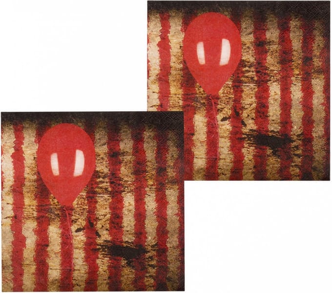 Boland Servetten Horrorclown 33 X 33 Cm 12 Stuks
