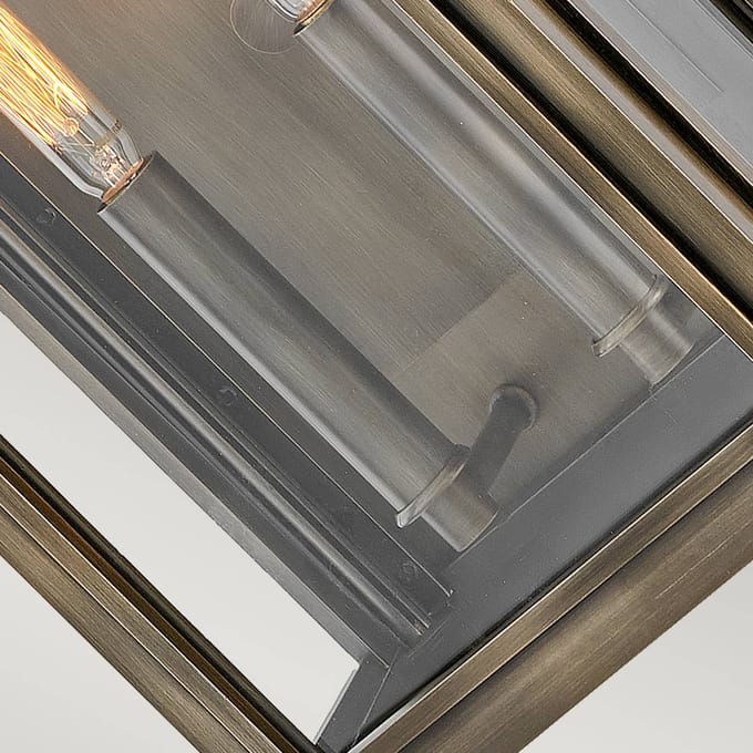 Hinkley LED Wand Buitenlamp Sag Harbor | 2X E14 Max 40W | IP44 | Dimbaar | Painted Burnished Bronze