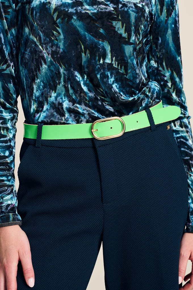 POM Amsterdam Belt - Neon Green Größe: 75 | Gürtel Outlet | Damen | Grün
