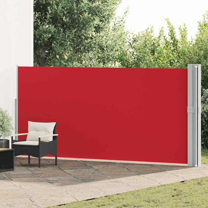 vidaXL - Tuinscherm - uittrekbaar - 170x1200 - cm - rood