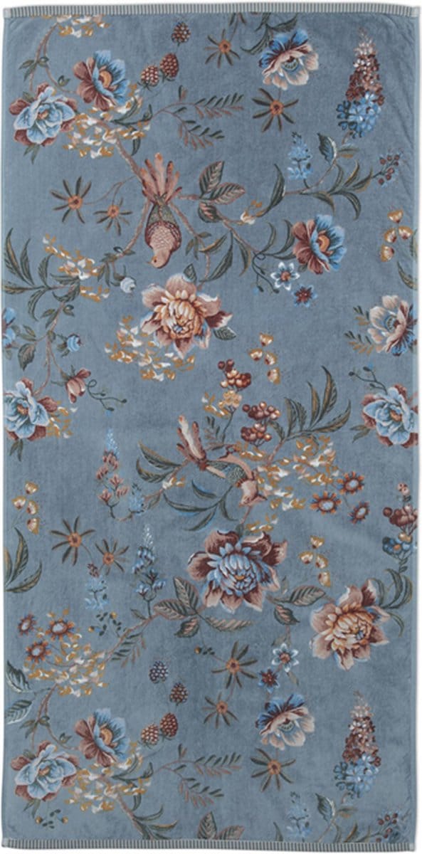 Pip Studio Badlaken Secret Garden Blue 70x140