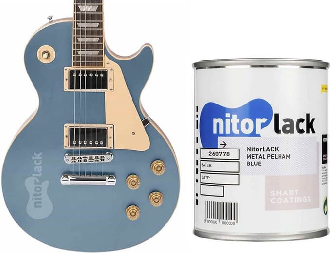 NitroLACK Nitrocellulose Lak - Pelham Blauw voor Gitaren