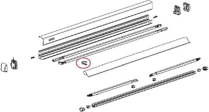 Thule Anti Rattling Tension Arm 3200 3st.