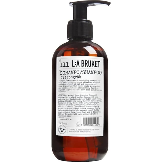 La Bruket Shampoo No. 111 Lemongrass Hydraterende shampoo Unisex 450 ml