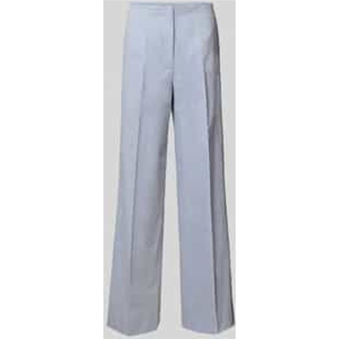 Straight leg stoffen broek met persplooien