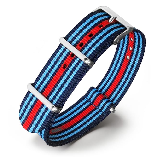 NATO Horlogeband G10 Military Nylon Strap - Martini Racing 18mm