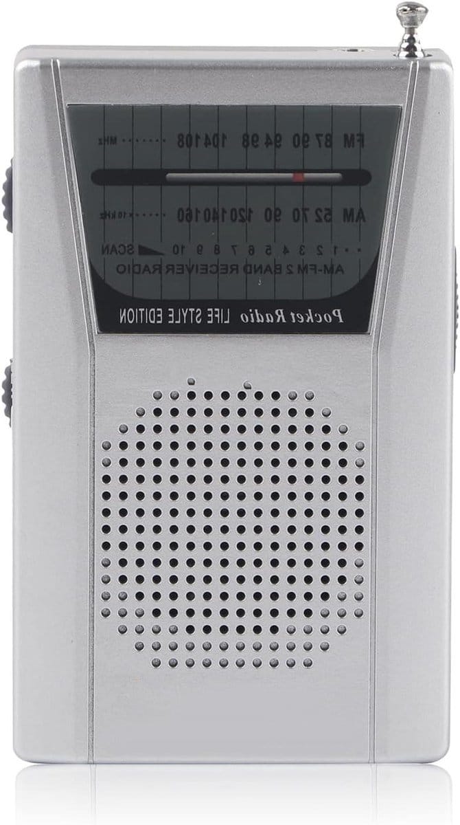 Draagbare Radio - Zaktransistor - Nieuws Luisteren - Ingebouwde Luidspreker - Compact Formaat - Zwart