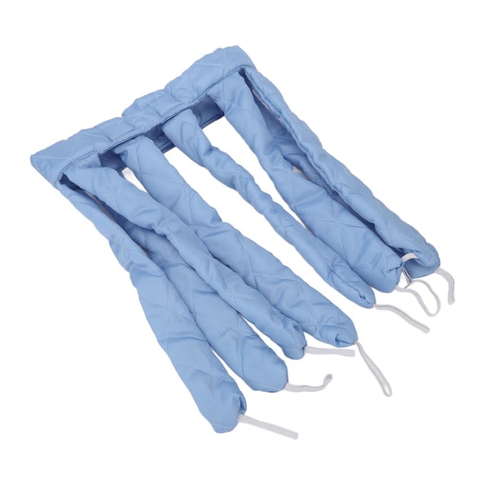 Hittevrije Krultang met Verstelbare Hoofdband Geen Hitte Haarrollers voor Vrouwen Krullen Golf gray