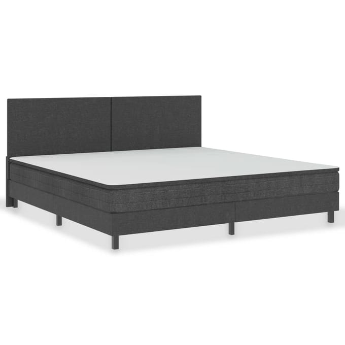 vidaXL - Hoofdbord - 200x200 - cm - stof - donkergrijs