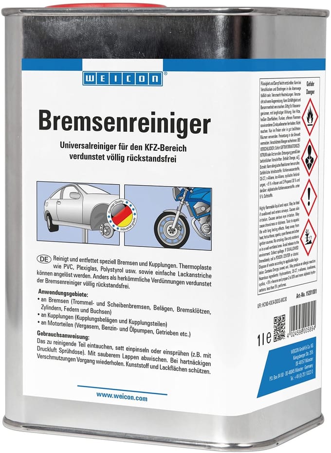 WEICON Remmenreiniger AF – 1 L – Acetonvrij