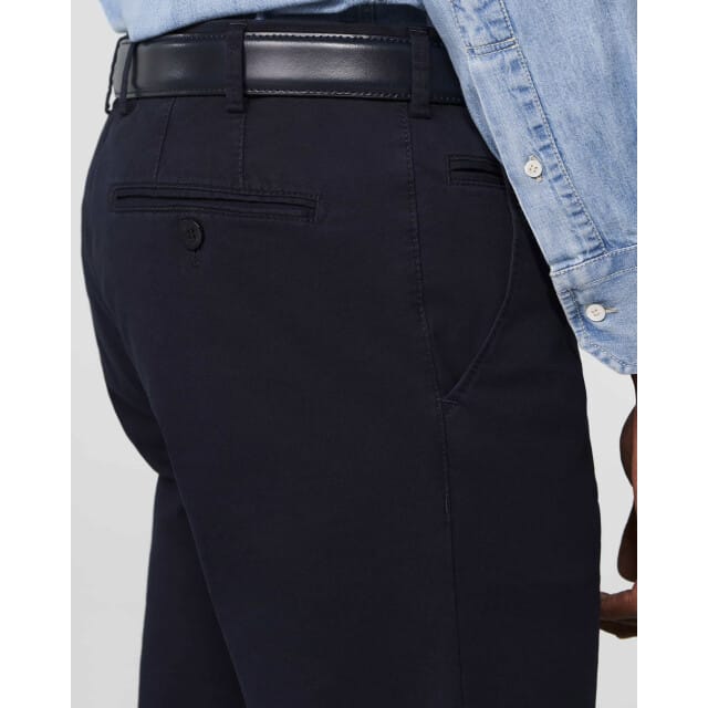 Meyer Broek Bonn Constant Color Cotton Flat-Front Navy / male
