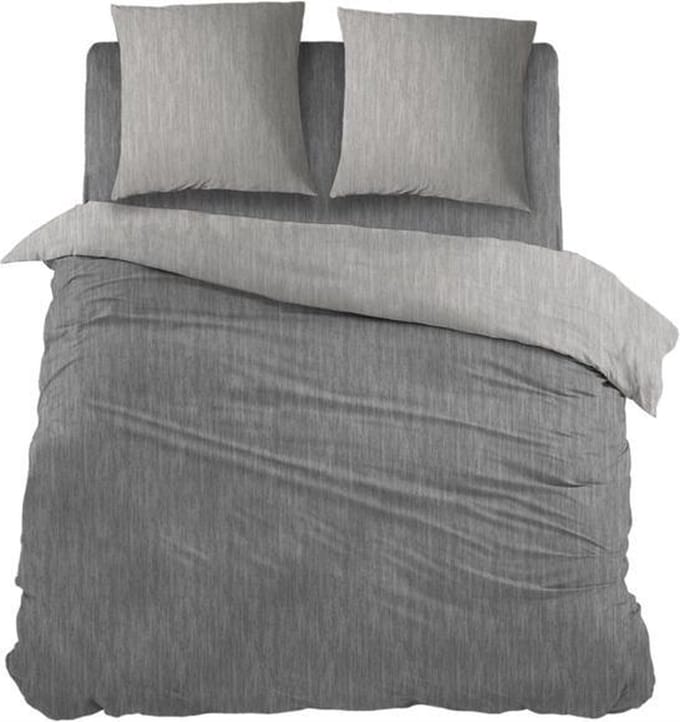 Snoozing Brigitte - Dekbedovertrek - Eenpersoons - 140x200/220 cm + 1 kussensloop 60x70 cm - Antracite/Grey
