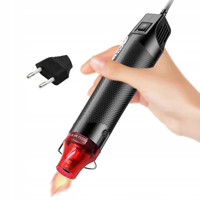 Rosfix Mini Heteluchtpistool Set - 300W Hot-Air - Krimpkousen 127 St 2:1 Ø2–13mm Polyolefine