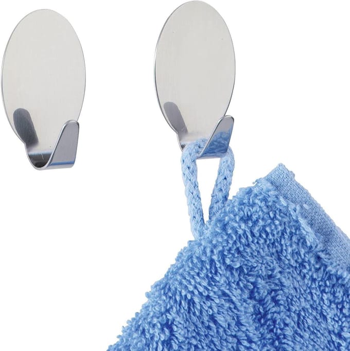 Wenko Wandhaak Maxi 4,2 Cm Rvs Zilver 2 Stuks
