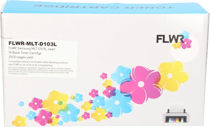 FLWR - Toners / Samsung MLT-D103L / zwart / Geschikt voor Samsung