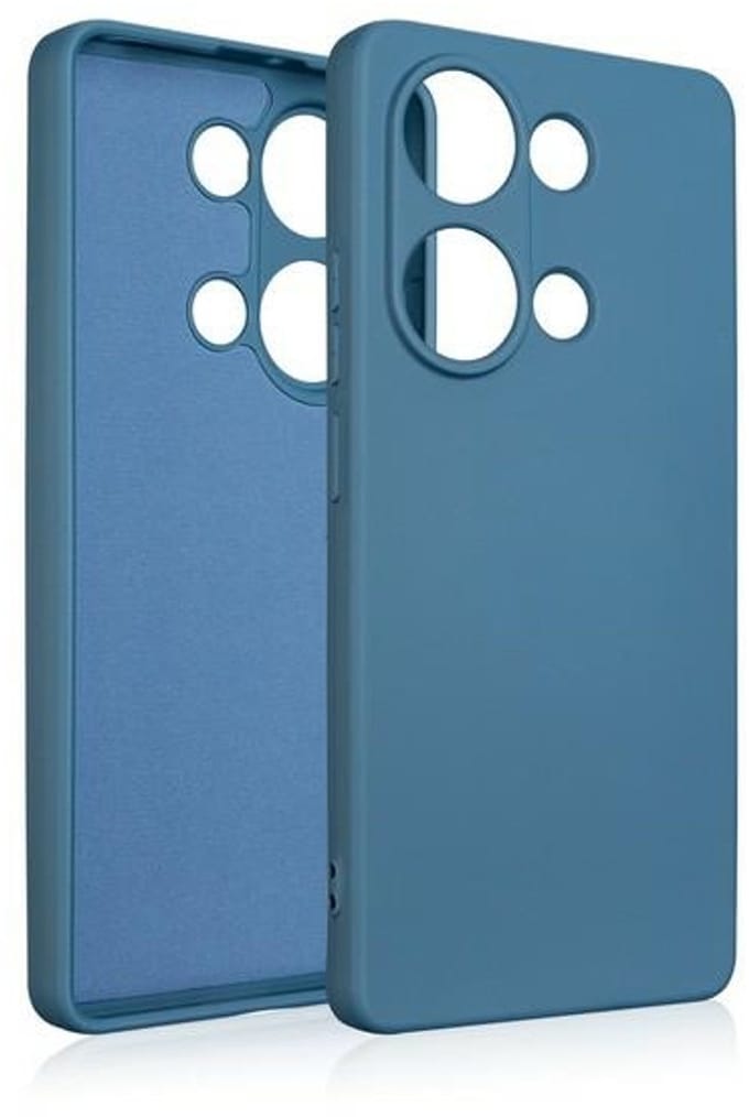 Beline Serie - Silicone Etui - Poco M6 Pro - Blauw - Luxe Bescherming