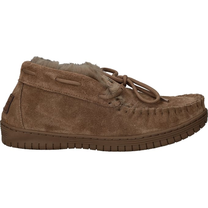 Warmbat Bunya Suede Dames Sloffen - Bruin