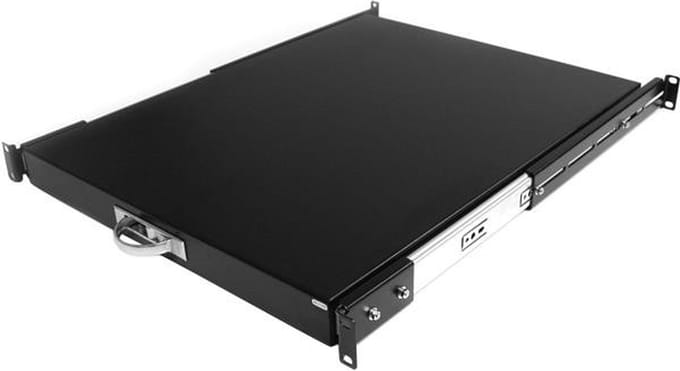 StarTech.com 22in Black Deep Sliding Server Rack Cabinet Shelf