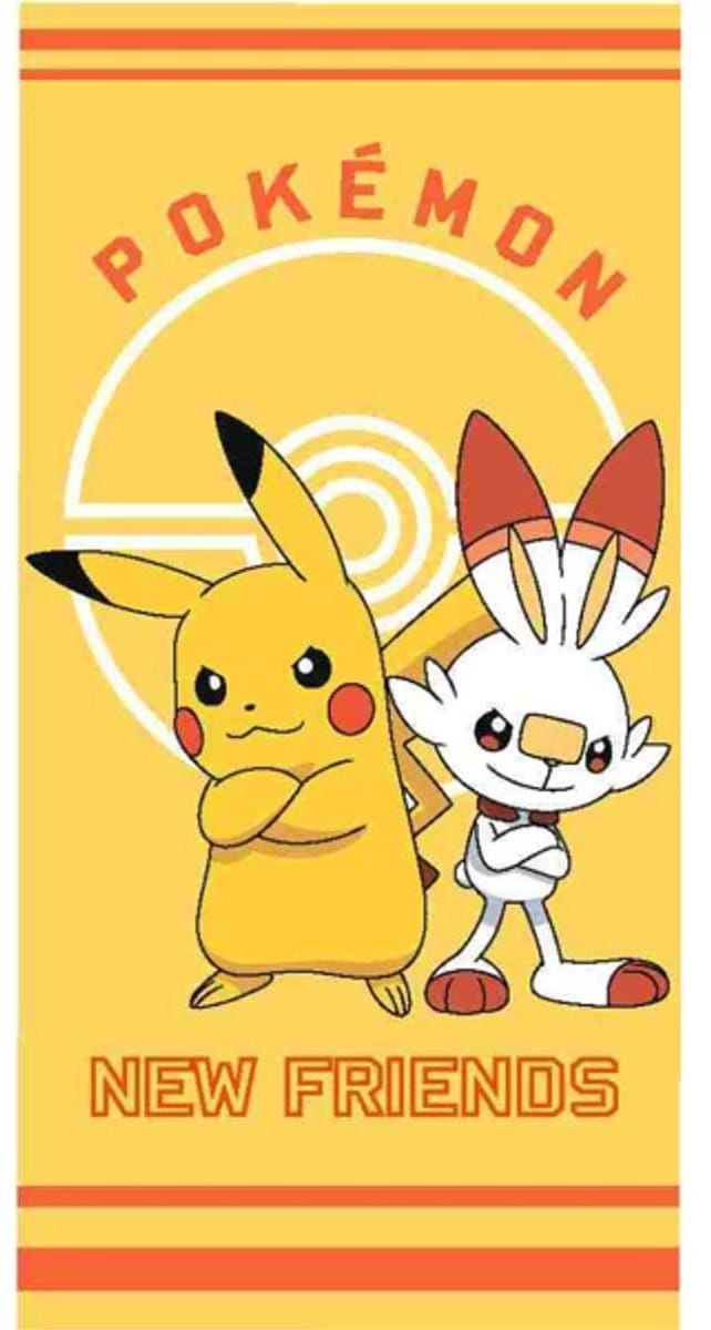 Pokemon strand handdoek multi - 140 x 70 cm - Polyester