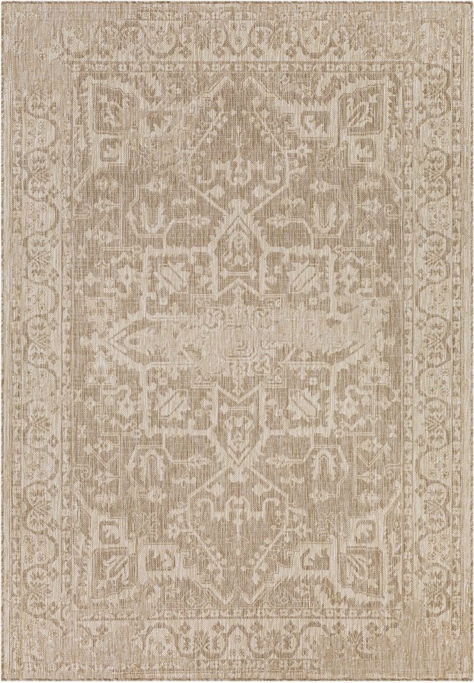 SURYA Gena vloerkleed jute-look beige - binnen en buiten