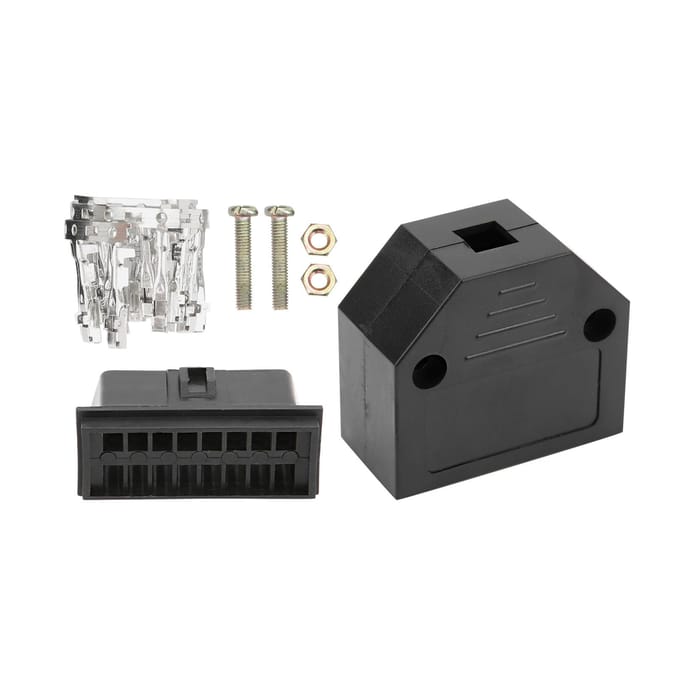 16-Pin Universele OBD2 Stekker Manlijke Connector OBD Connect Adapter Kit Auto Diagnostische Scan Tool gray